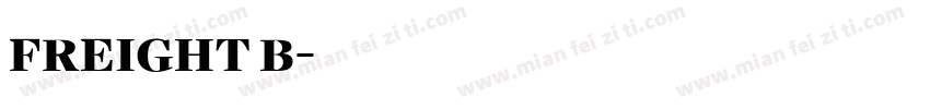 freight b字体转换